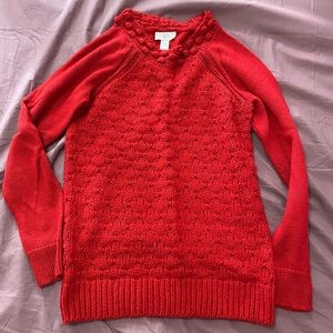 LOFT Red Sweater